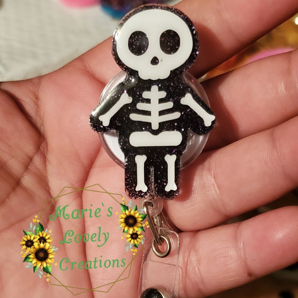 X-Ray Skeleton Boy Badge Reel